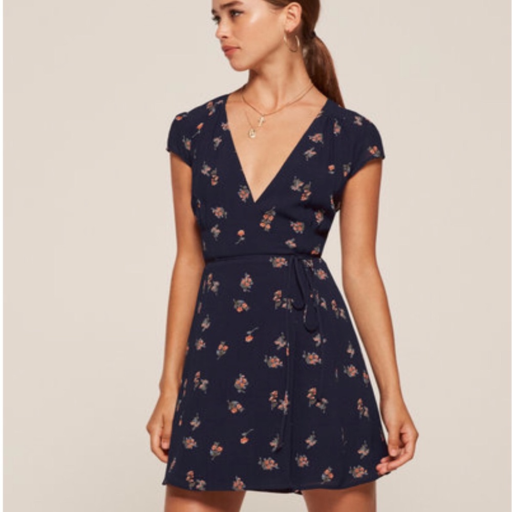 Reformation Petite Oyster Dress; size 4P.